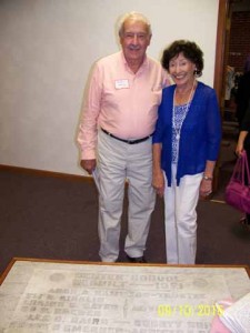 Wendell Keelsing-Center class of 1947 with his wife